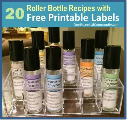 Roller Bottle Blend Recipes with Free Printable Labels | Roller Roller Bottle Blend Recipes with Free Printable Labels | Roller