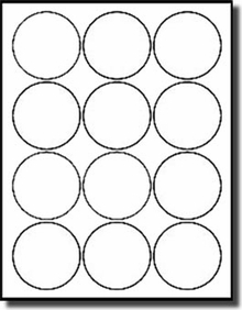 Glossy White Printable Sticker Labels 50 Sheets 2 Inch Round 4220GW Glossy White Printable Sticker Labels 50 Sheets 2 Inch Round 4220GW