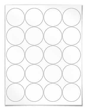 Printable 2 Round Label Template PDF Printable 2 Round Label Template PDF