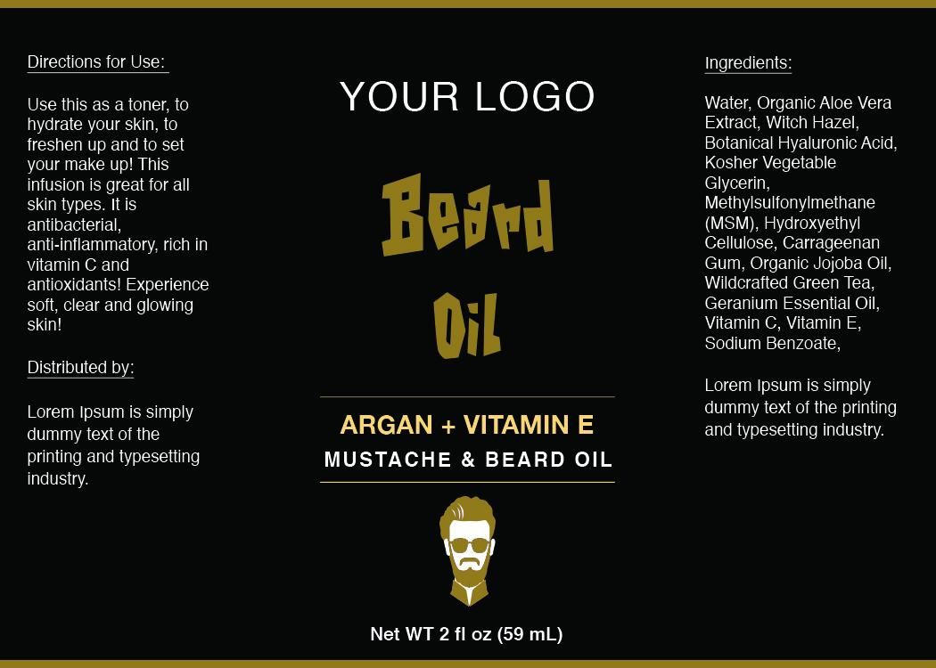 Beard Oil Label ID26 | aiwsolutions Beard Oil Label ID26 | aiwsolutions