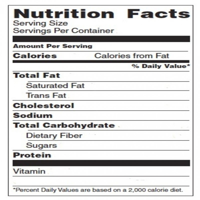Baby Shower Blank Nutrition Label Template Baby Shower Blank Nutrition Label Template