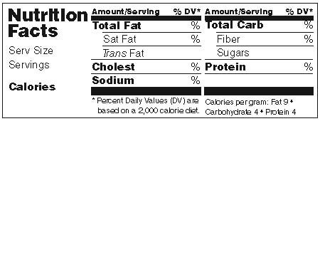 Nutrition Label Blank tempo Inspiration Nutrition Label Blank tempo Inspiration