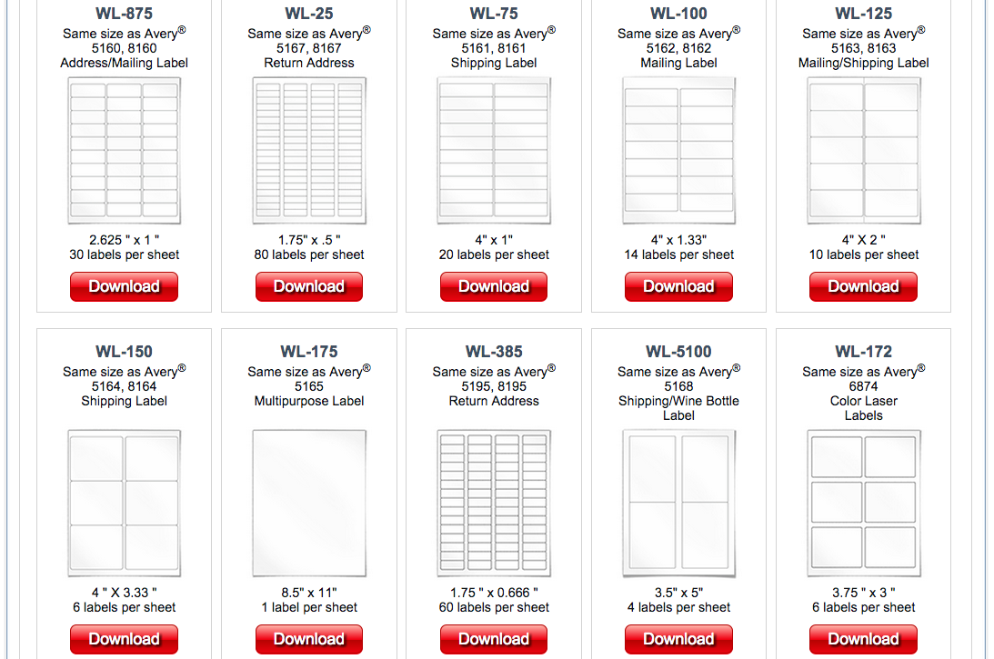 Box File Label Template Excel printable label templates