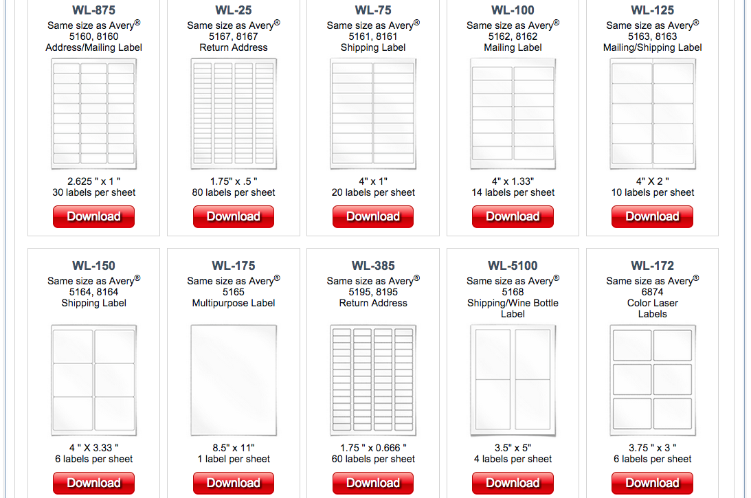 Box File Label Template Excel Printable Label Templates