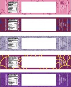 Customizable templates for water bottle labels and instructions Customizable templates for water bottle labels and instructions