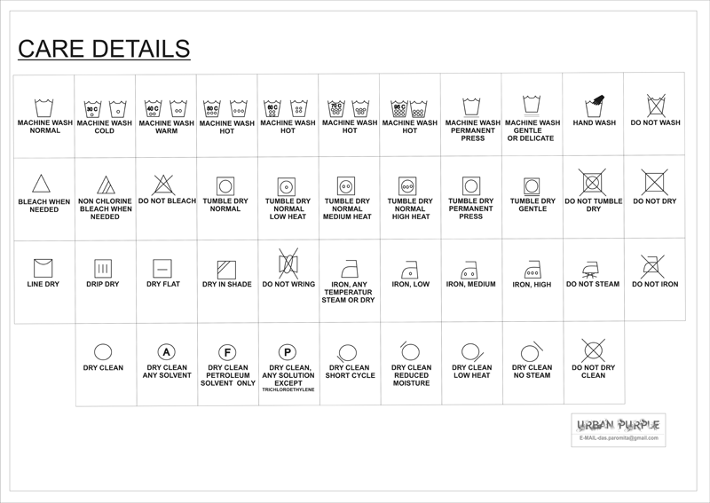 Fashion Branding Logo Design and Care Instruction Fashion Branding Logo Design and Care Instruction
