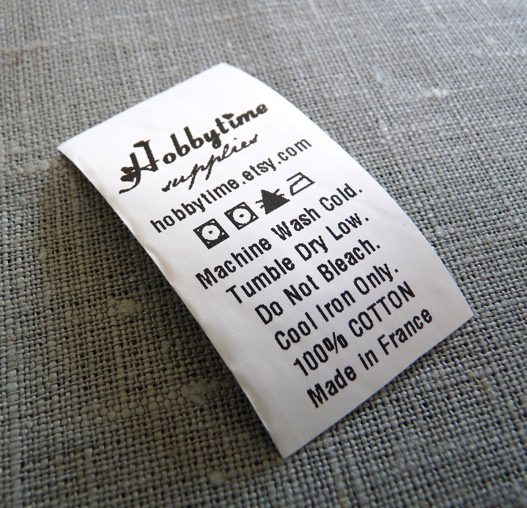 Custom Care Labels 1″ White Polyamide | Ikaprint Custom Care Labels 1″ White Polyamide | Ikaprint