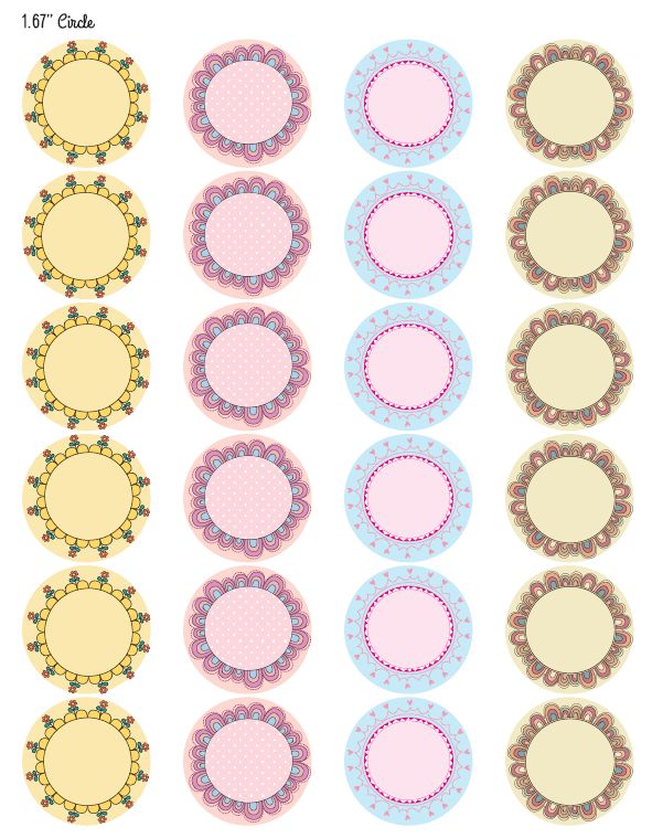 Circle Label Template Circle Label Template