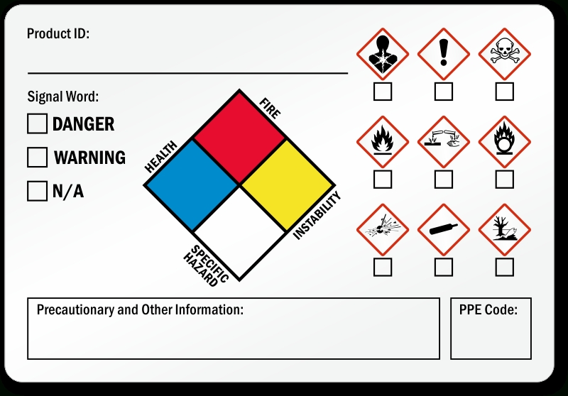 Special Precautionary Information Ghs Secondary Label, Sku: Lb Special Precautionary Information Ghs Secondary Label, Sku: Lb