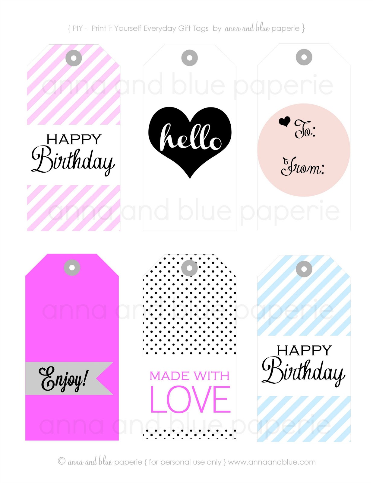 Make Your Own Custom Gift Tags With These Free Printable Templates Make Your Own Custom Gift Tags With These Free Printable Templates