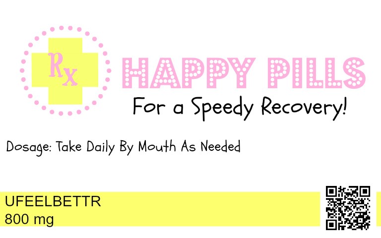 Happy Pills Label Printable Happy Pills Label Printable