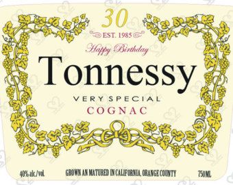 Free Hennessy Label Template Free Hennessy Label Template