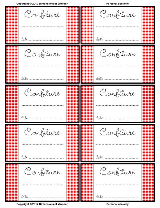 jam jar label template printable label templates