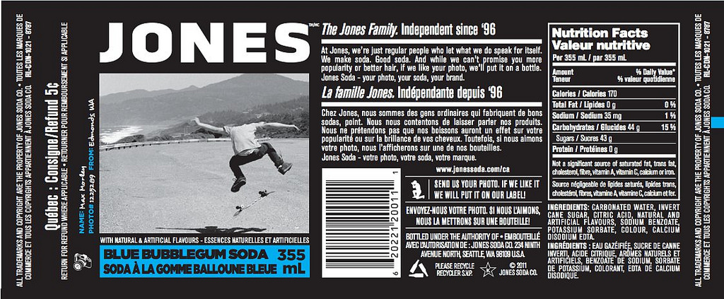 Jones Soda Label Template Jones Soda Label Template