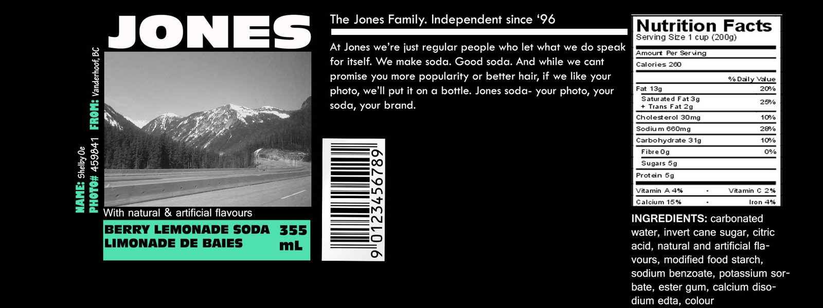 Shelby's blog: jones soda label again ;) Shelby's blog: jones soda label again ;)