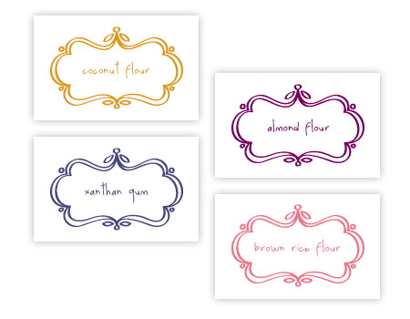 Free Printable Gluten Free Ingredient Labels + Blank Labels Free Printable Gluten Free Ingredient Labels + Blank Labels