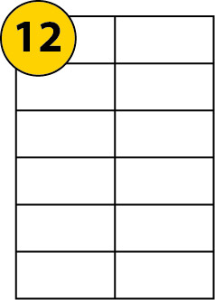 Printable Label Template 12 Per Sheet Printable Label Template 12 Per Sheet