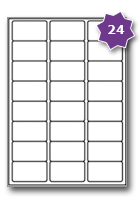 Gloss White Paper Label Template 24 Per Sheet Gloss White Paper Label Template 24 Per Sheet
