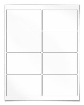 Weatherproof Polyester Label Template 8 Per Sheet Weatherproof Polyester Label Template 8 Per Sheet