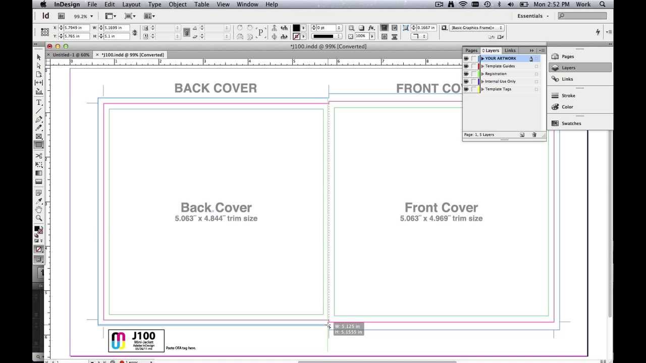 indesign label template