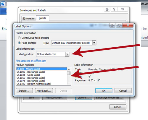 microsoft word address label templates