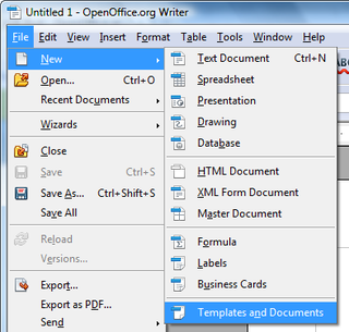 OpenOffice.Training, Tips, and Ideas: Templates OpenOffice.Training, Tips, and Ideas: Templates