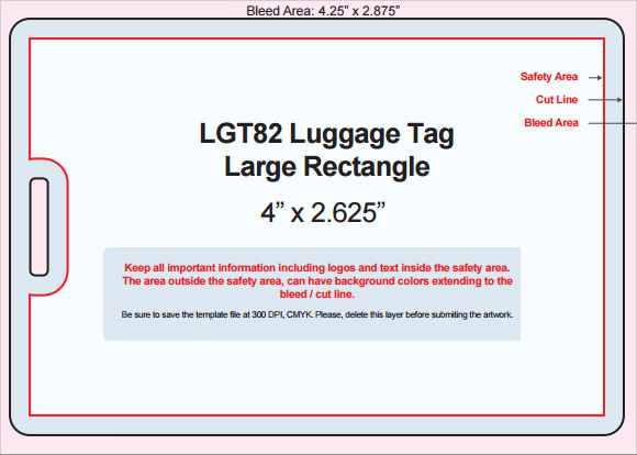Free Luggage Label Template for Microsoft Word Free Luggage Label Template for Microsoft Word