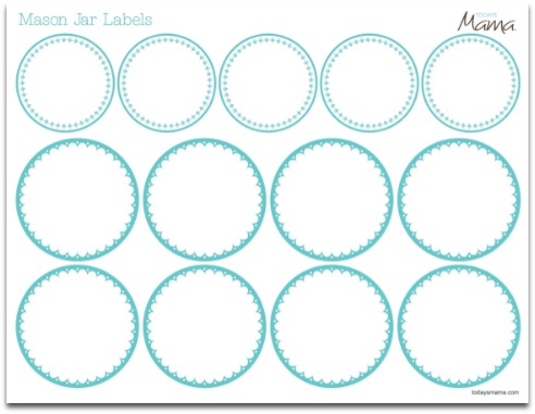 Printable Mason Jar Label Template Printable Mason Jar Label Template
