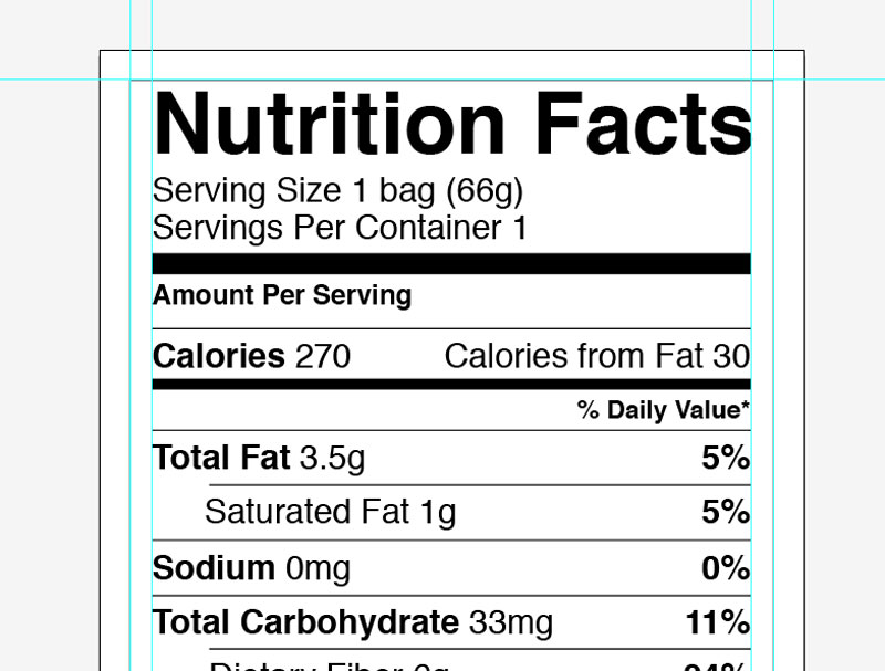 Nutrition Label Template Word printable label templates