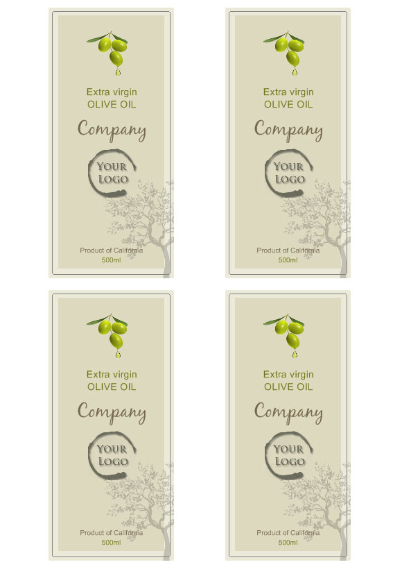 Olive oil labels templates Olive oil labels templates