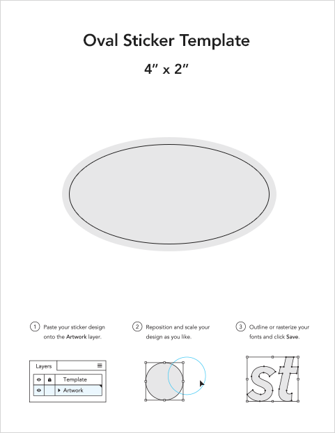 Oval sticker templates Sticker Mule Oval sticker templates Sticker Mule