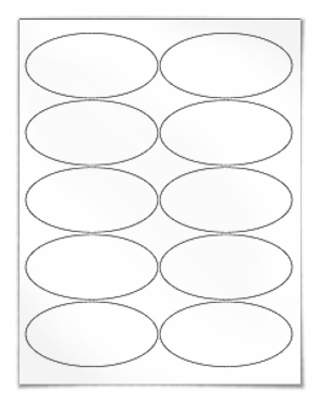 Printable Oval Label Template Printable Oval Label Template