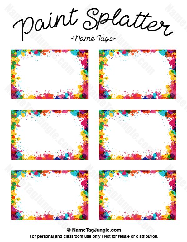 Printable Name Label Printable Label Templates