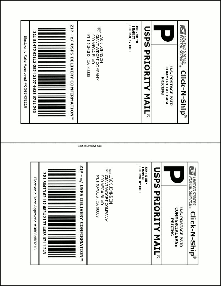USPS Shipping Label USPS Shipping Label