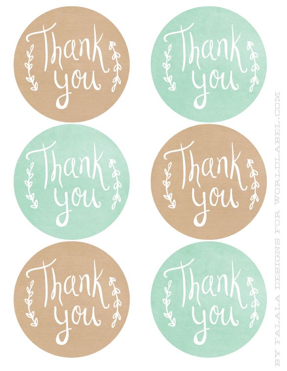 Thank You Label Template printable label templates