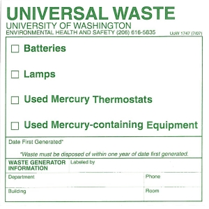 DVD Universal Waste Label Template DVD Universal Waste Label Template
