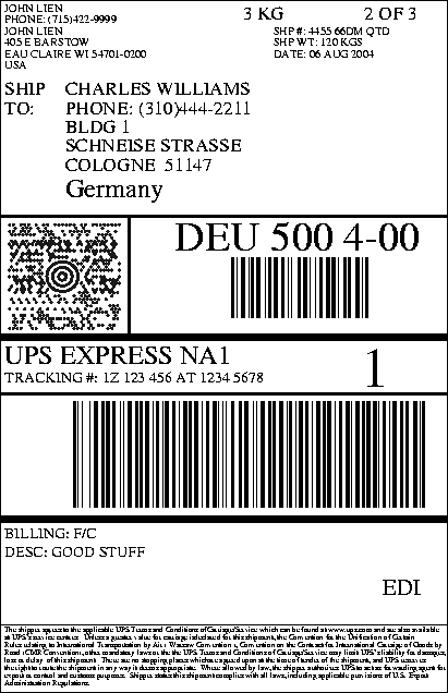 Ups Label Template Printable Label Templates