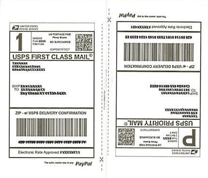 25 Sheets SHIPPING Labels 50 Half Page Shipping Labels for 25 Sheets SHIPPING Labels 50 Half Page Shipping Labels for
