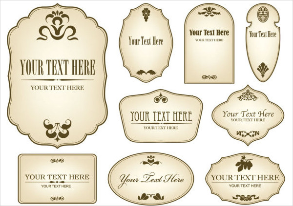 Vintage Label Template Vintage Label Template