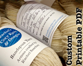 Custom Yarn Labels Custom Label Band Tag Small Business Custom Yarn Labels Custom Label Band Tag Small Business